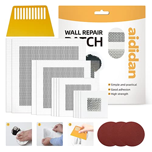 Drywall Patch Kit,12 Pcs Aluminum Drywall Repair Kit for Holes - size: 12