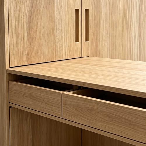 Self Adhesive Thicker Wood Grain Shelf Liner Cabinets Countertop Table Desk Furniture Removable Wall Paper for Kitchen Bathroom Cabinets Table Furniture Decor 15.7x393 Inches - size: 15.7"W x 393"L