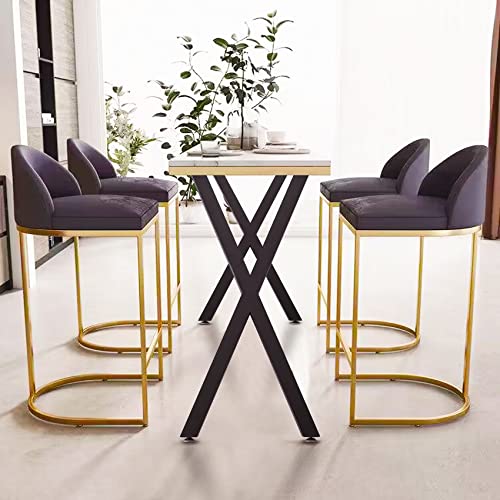 Taelakeni 36 Inch Table Legs Metal Desk Dinning Bar Table Legs with Adjustment Feet Pads, Set of 2 - color: Black, size: 36 IN
