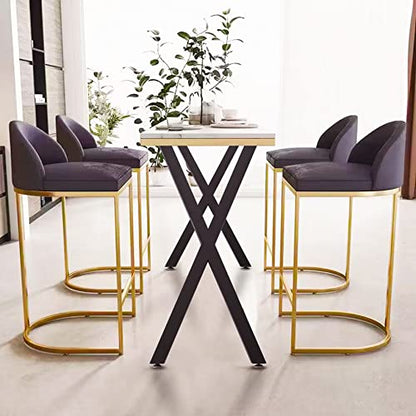Taelakeni 36 Inch Table Legs Metal Desk Dinning Bar Table Legs with Adjustment Feet Pads, Set of 2 - color: Black, size: 36 IN