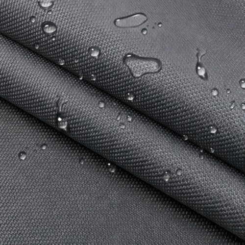 Waterproof Canvas Cloth Fabric by The Yard 60" W 600D Oxford Polyester Upholster Fabric Water Resistant Material for Outdoor Furniture Chair Cushion Cover DIY Sewing (1 Yard, Gray) - color: Gray, size: 1 Yard