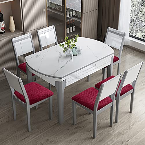 Genina Waterproof Seat Covers for Dining Room Chair Cover Set of 4 - color: Wine Red, size: 15-19in Waterproof