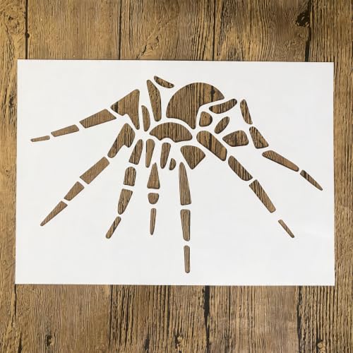TIAMECH A4 Reusable Halloween Spider Skeleton Stencil for Painting - color: Halloween Spider Skeleton