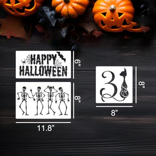 Halloween Stencils for Crafts Reusable Halloween Stencils for Door Mats