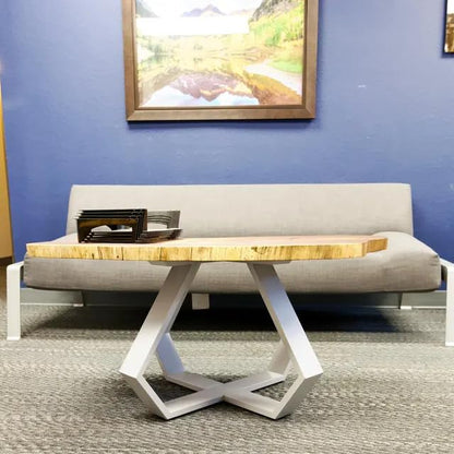 16 Inch Gold Metal Table Legs - Diamond Shape, Industrial Modern Bench & Chair Base, Desk Legs (White) - color: White