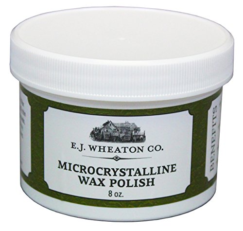 E.J. Wheaton - Microcrystalline Wax Polish, Preserves and Protects Metal, Leather and Wood Surfaces, Made in USA (8 oz.)