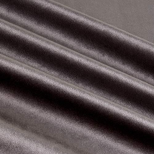 Royal Velvet Grey, Fabric by the Yard - color: Gray