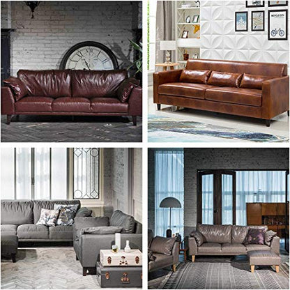 WEICHUAN 4.5 Inch Tapered Solid Beech Wood Furniture Sofa Couch Legs Set of 4 (Pack of 2) - color: Straight- Set of 4, size: 4.5" (Pack of 2)
