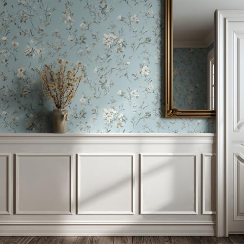 12 Sets Peel and Stick Wall Molding Kit, 20x20 Inch Premade Wainscoting Frames - color: 20''x20''-12pack