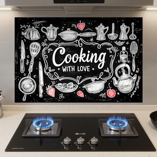 Nuxovilar Kitchen Backsplash Peel and Stick Wallpaper,17.72"x27.56" - color: A-Cooking Style