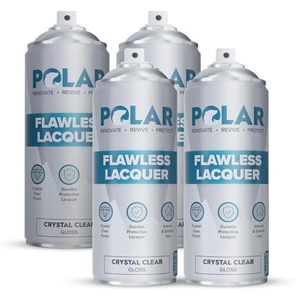 Polar Clear Gloss Flawless Lacquer Spray - 4 x 13.5 Fl Oz - color: Clear Gloss, size: 13.5 Fl Oz (Pack of 4)