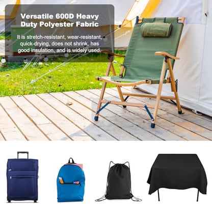 600D Waterproof Canvas Fabric, 58" Wide Upholstery Polyester Material, Durable Indoor Outdoor Water Resistant Fabric for Chair Cushion Furniture Cover Sewing DIY Cloth (600D Khaki, 1 Yard) - color: Khaki2