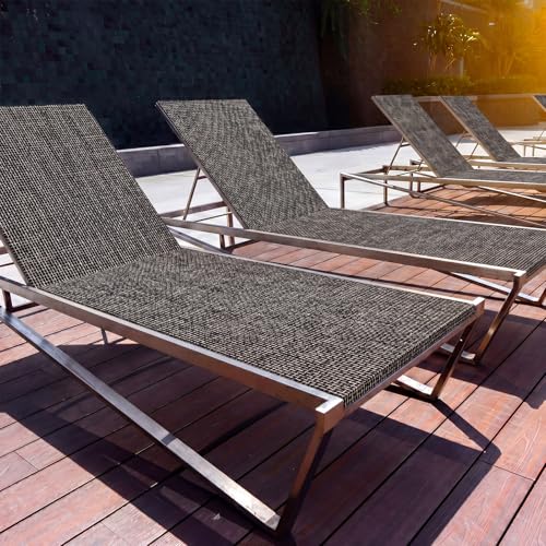 SmoothNovelty 3 Pcs Black Gray Patio Chair Replacement, 59 x 79 Inch - color: Black Gray, size: 59 x 79 Inch
