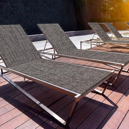 SmoothNovelty 3 Pcs Black Gray Patio Chair Replacement, 59 x 79 Inch - color: Black Gray, size: 59 x 79 Inch
