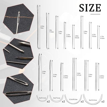 Sewing Kit for Adults, 38 Pcs Heavy Duty Sewing Kit with Upholstery Needles
