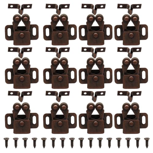12 Pcs Double Roller Catch Cabinet Latch