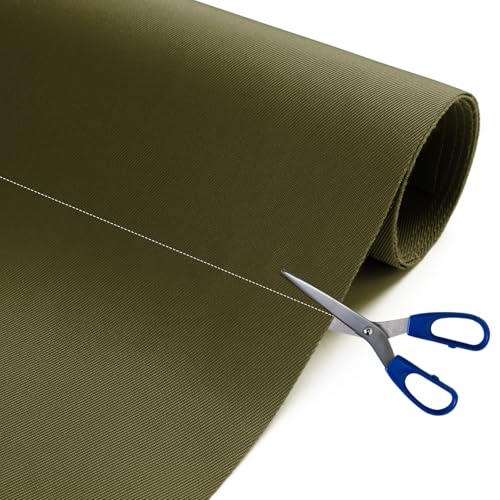 Waterproof Nylon Fabric 420D Twill Fabric by the Yard 58x36 Inch Amy Green - color: Army Green, size: Pre Cut 1 Yard