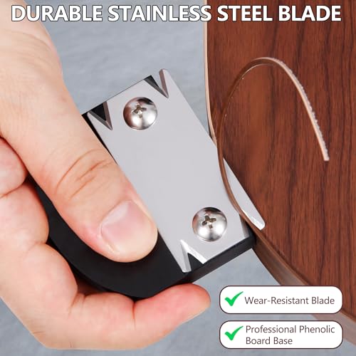 Edge Banding Trimmer - 2026 Upgraded Edge Banding Tools for Woodworking,Edge Corner Planer with Hanging Strap,Durable Edge Banding Trimmer,for Wood|PVC|ABS|Veneer