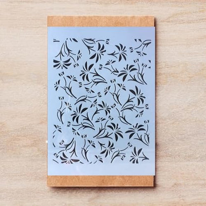 TIAMECH A4 Reusable Small Grass Stencil for Painting - style: Small Grass Leaves