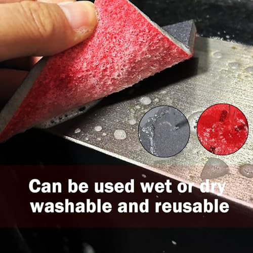 20PCS 3 x 4 Inch 600 Grit Sanding Sponge, Ultra Fine Sanding Sponges Pads, Soft Foam Hand Sanding Block Dry Wet Sandpaper Blocks for Model Drywall Metal Wood Furniture Polishing - style: 600 Grit 20PCS