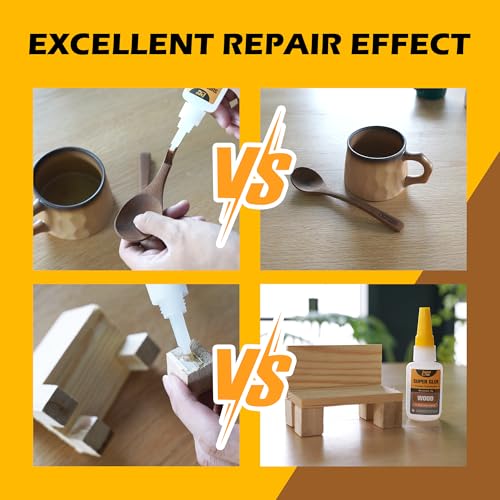 Wood Super Glue Liquid, Clear Instant CA Glue for Wood Furniture Heavy Duty - size: 1oz-thick