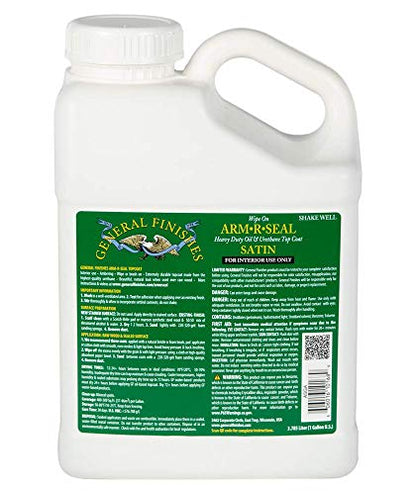 General Finishes Arm-R-Seal Oil Based Topcoat, 1 Gallon, Satin - color: Satin, size: 1 Gallon