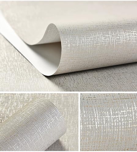yaretzy Grasscloth Peel and Stick Wallpaper Khaki Linen Textured Removable Self Adhesive 3D Contact Paper Modern Wallpaper for Bedroom Living Room 118"x20.8"