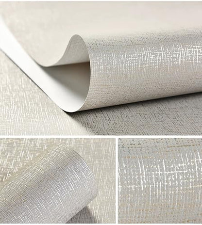 yaretzy Grasscloth Peel and Stick Wallpaper Khaki Linen Textured Removable Self Adhesive 3D Contact Paper Modern Wallpaper for Bedroom Living Room 118"x20.8"