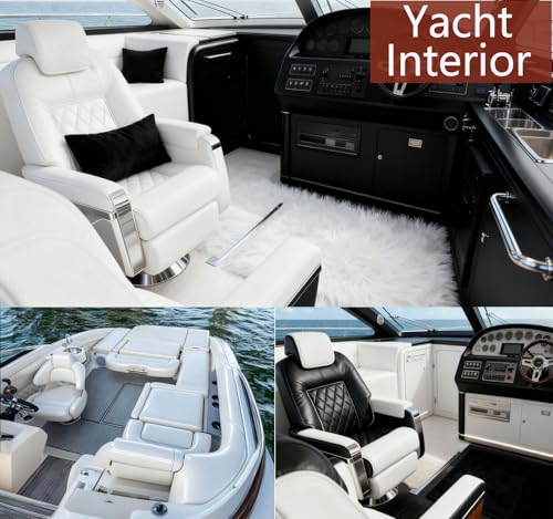 CDY Marine Vinyl Faux Leather: Soft Waterproof Faux Leather Fabric 54"x 36" - color: White