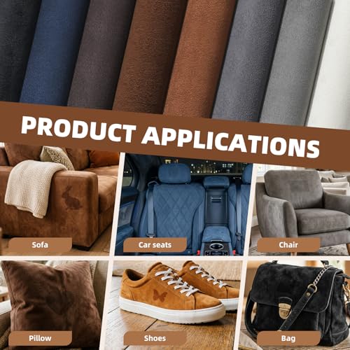 Fabric Repair Patch, Self Adhesive Couch Tape for Cloth Furniture - color: Suede Beige, size: 3.5X79 Inch