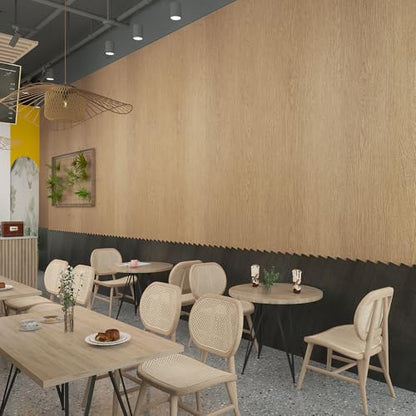 Extra Wide 48"x354" Wood Grain Contact Paper Peel Stick Faux Wood Wallpaper - color: Brown, size: 48" x 354.3"