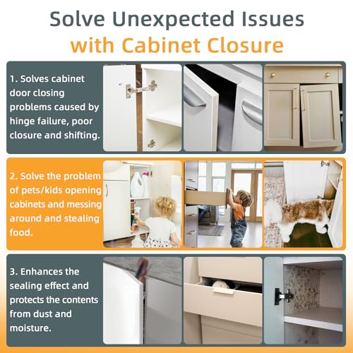 Cabinet Door Magnets Jiayi 2 Pack Kitchen Door Closure 66lbs Magnetic Catch Heavy Duty Drawer Magnets for Cupboard Closure Latches Lock - size: 66 lb (2 Pack) - Silver