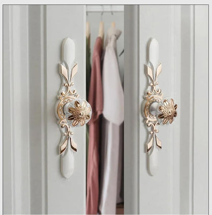 10 Pack 1.35 Inch Two Tone Silver Gold Cabinet Knobs with Backplate - color: Gold Silver Large
