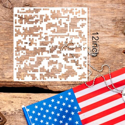 Camo Stencils for Spray Paint 12inch Camouflage Stencils - style: Camo