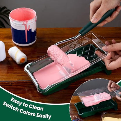 Paint Roller Kit, 12 Pack, 2 Inch Mini Paint Roller, Microfiber