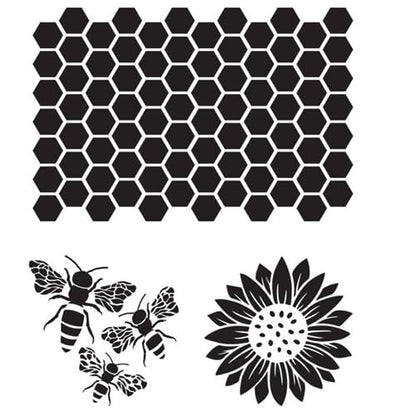 Dixie Belle Paint Company Stencil - The Bee's Knees - 16� x 20� - style: The Bee's Knees