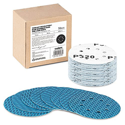 toolant Diamond Shape 5 Inch 320 Grit Sanding Discs, 50Pack - style: (5 inch)320 grit