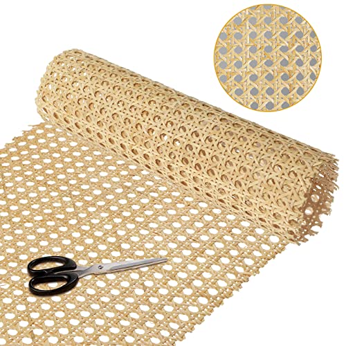 3 Feet 18'' Width Natural Woven Cane Webbing Roll, Rattan Repair Material - size: 3 Feet
