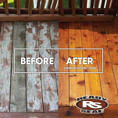 Ready Seal Exterior Wood Stain & Sealer, Clear, 1 Gallon - color: Clear, size: 1 Gallon