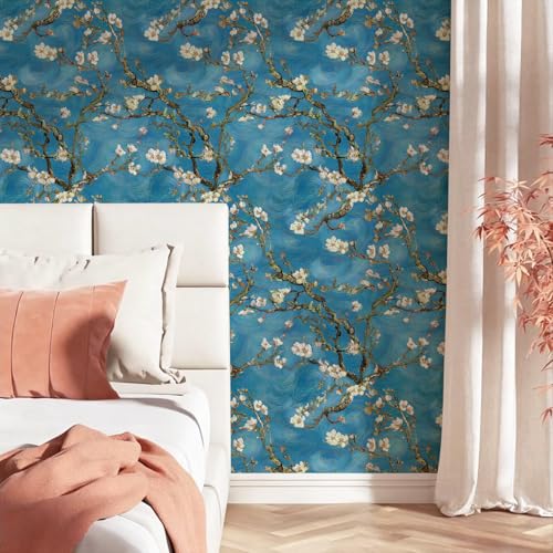 Floral Peel and Stick Wallpaper Vintage Contact Paper 17in x 118in