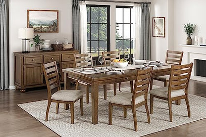 Dining Table Set with Chairs, Kitchen Dining Room Tables Chair,A151 - color: A1, Cherry Wood Traditional