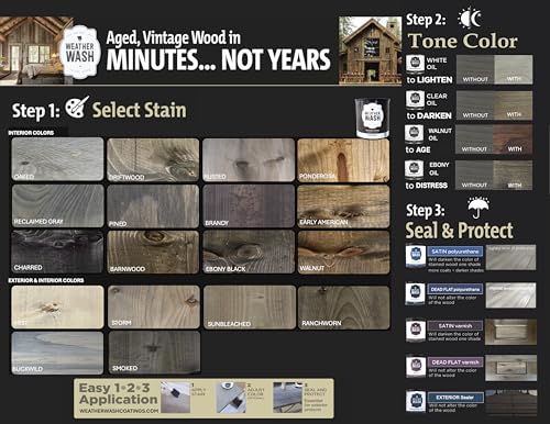 Weather Wash: Buckwild Aging Wood Stain (Quart)