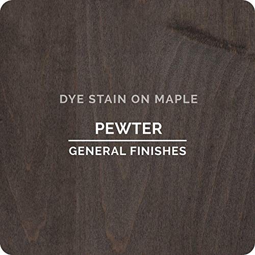 General Finishes Water Based Dye, 1 Pint, Pewter - color: Pewter, size: 1 Pint