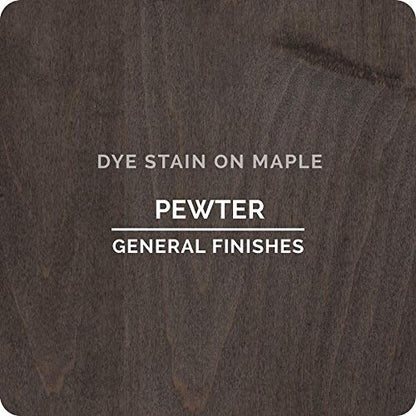 General Finishes Water Based Dye, 1 Pint, Pewter - color: Pewter, size: 1 Pint