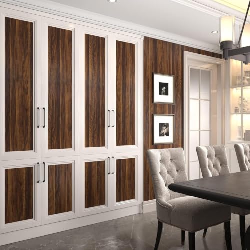 Dark Walnut Wood Contact Paper Peel and Stick Butcher Block 12"x160" - size: 12" x 160"