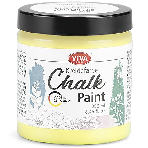 Viva Decor Chalk Paint (Melted Vanilla) 8.45oz - Featuring a Chalky & Matte Finish, this paint is perfect for crafting Shabby Chic & Vintage looks on wood furniture and decor pieces - color: Melted Vanilla