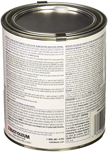 Rust-Oleum 287688 Light Tint Base Chalked Ultra Matte Paint, 1 Qt