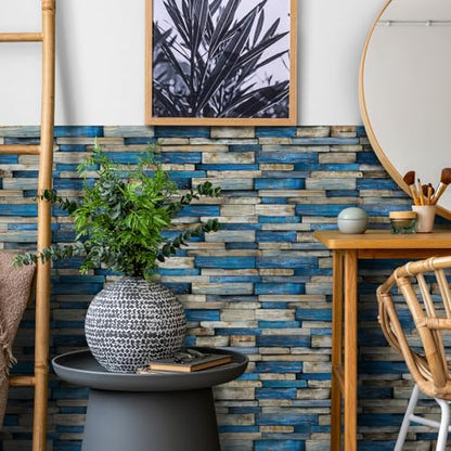 24pcs Peel and Stick Backsplash Tile Wall Stickers 9.68x4.72 inch - color: Hzw-xy-htp-107