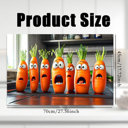 Nuxovilar Kitchen Backsplash Peel and Stick Wallpaper,17.72"x27.56" - color: A-funny Carrot