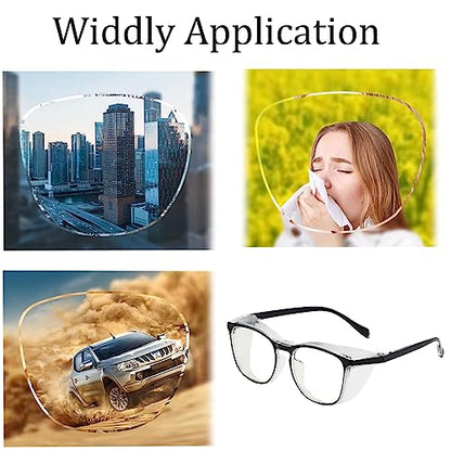 Safety Glasses for Men Women, Anti Fog Safety Goggles Comfortable Blue Light Blocking UV Protective Adult Nurse - color: Black 1pack